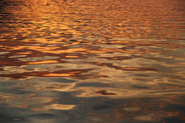 istock Sunset colors on sea water surface high resolution background 1066538696