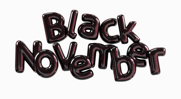 Black November as Black Friday Sale Concept.
