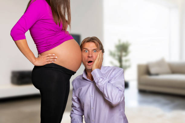 istock Surprise couple pregnancy concept 1066545316
