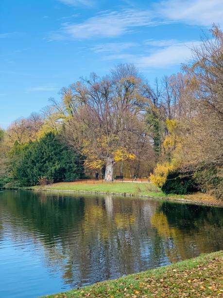 istock Public park in fall time in Europe 1066549662