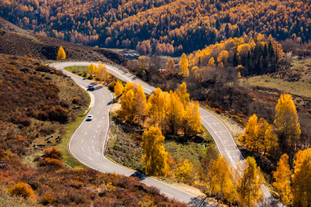 istock Winding mountain roads in autumn 1066549666