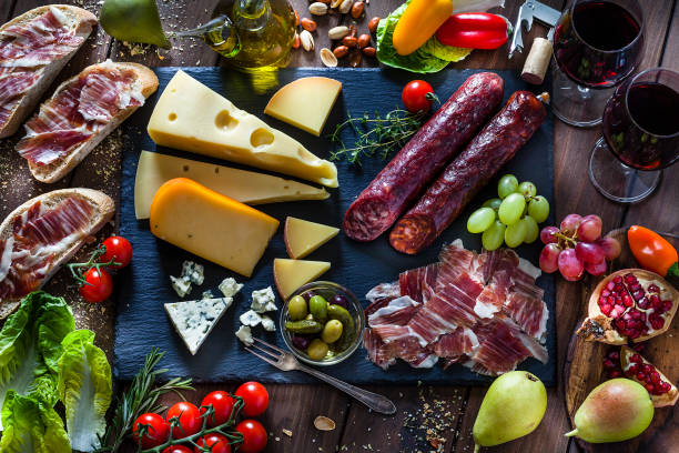 istock Delicious Mediterranean appetizer shot from above 1066557070