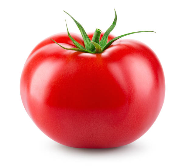 Tomato isolated. Full depth of field.