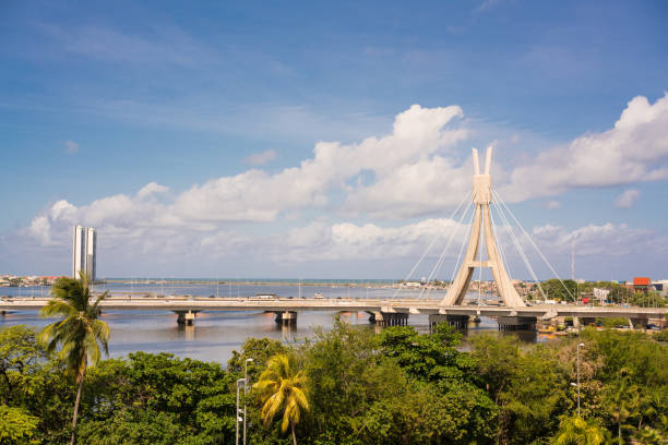 istock Bridge of Via Mangue in Recife 1066563810