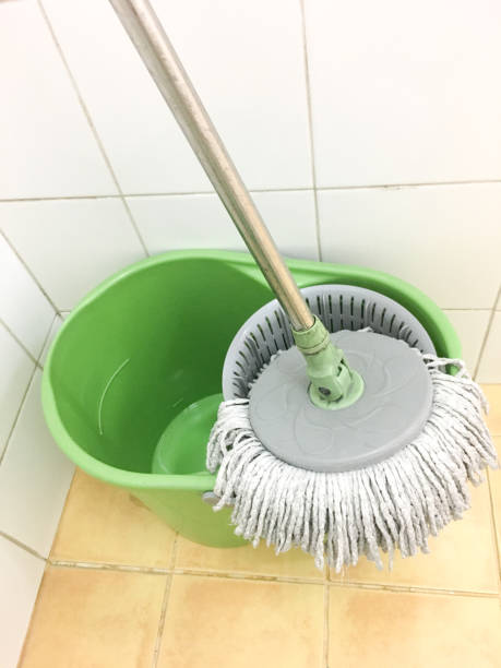 istock Mop and bucket Cleaning floor for home. 1066565202