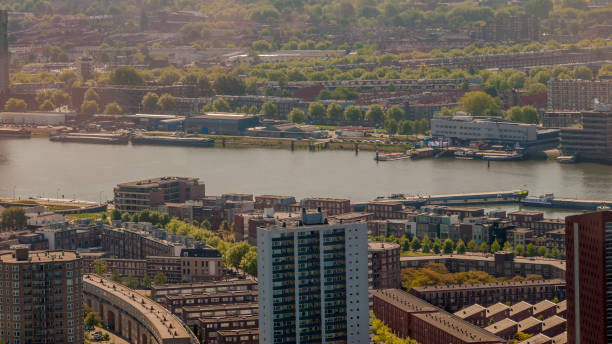istock panoramic view of a part of Rotterdam 1066566888
