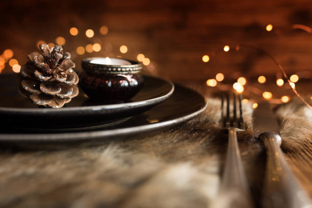 istock Christmas decoration for a place setting 1066572656