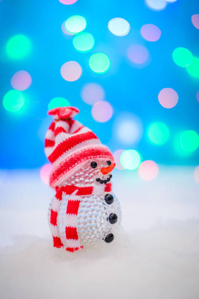 istock Christmas picture with a toy snowman 1066575722