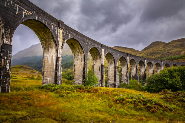 istock Glenfinnan Railway Viaduct with train 1066576030