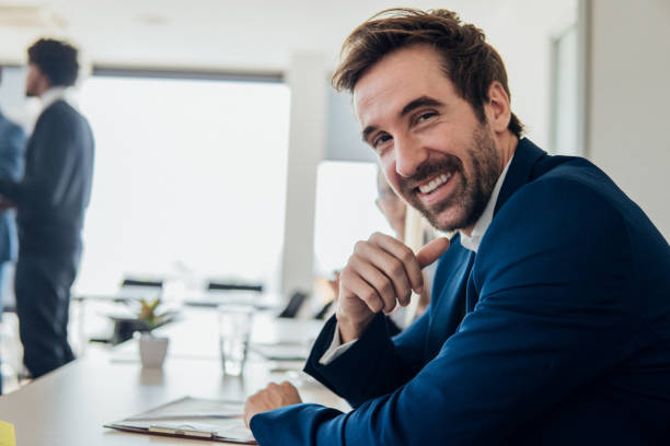 istock Smiling young businessman 1066578962