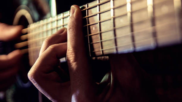 istock Guitar Playing. Man Playing Acoustic Guitar Closeup 1066579074