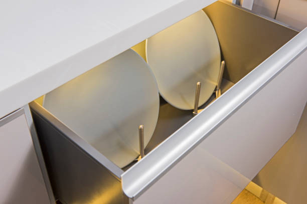 istock Modern kitchen drawer in a luxury apartment 1066581824