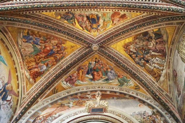 istock Frescoes inside the cathedral of Orvieto 1066584828