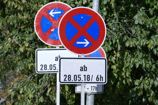 Road signs Stop signs stock photo