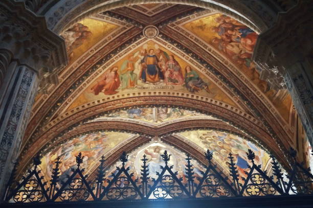 Frescoes inside the cathedral of Orvieto