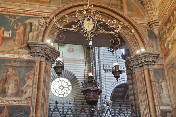 Frescoes inside the cathedral of Orvieto