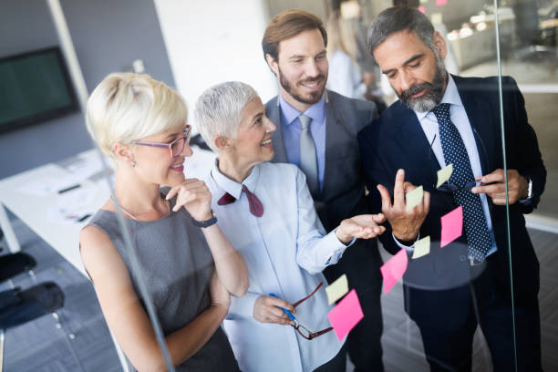 istock Meeting business corporate success brainstorming teamwork office concept 1066591994