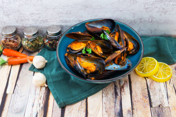 istock Italian Steamed Mussels cooked in Provencale style 1066597122