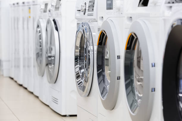istock washing mashines in appliance store 1066603714