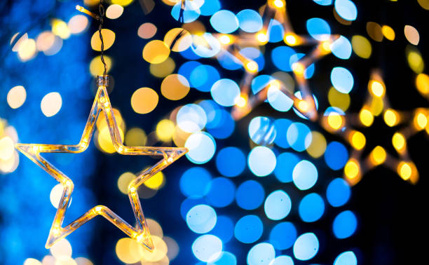 istock Christmas Shining Background with Bokeh Lights 1066605878