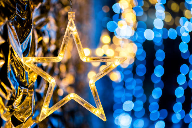 istock Shining Holiday Background with Bright Bokeh Lights 1066605882