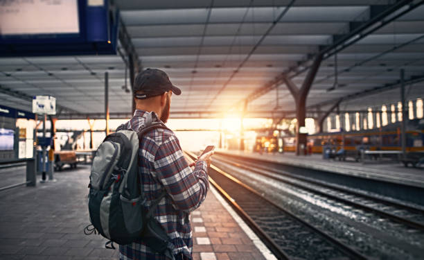 istock Waiting for the train at Railway station 1066613656