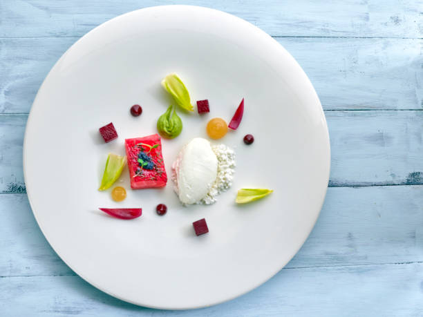 istock Salmon with goast milk icecreams 1066614874