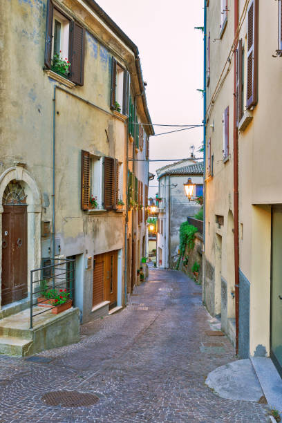 istock Evening small street Tuscany, Italy 1066616318