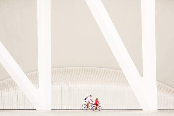 ciudad de las artes y las ciencias - contemporary editorial pattern architecture fotografías e imágenes de stock