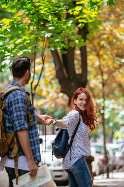 istock Young tourists exploring city 1066622448