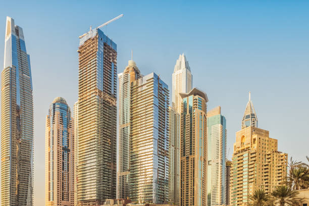 istock Dubai Marina at sunset, United Arab Emirates 1066629924