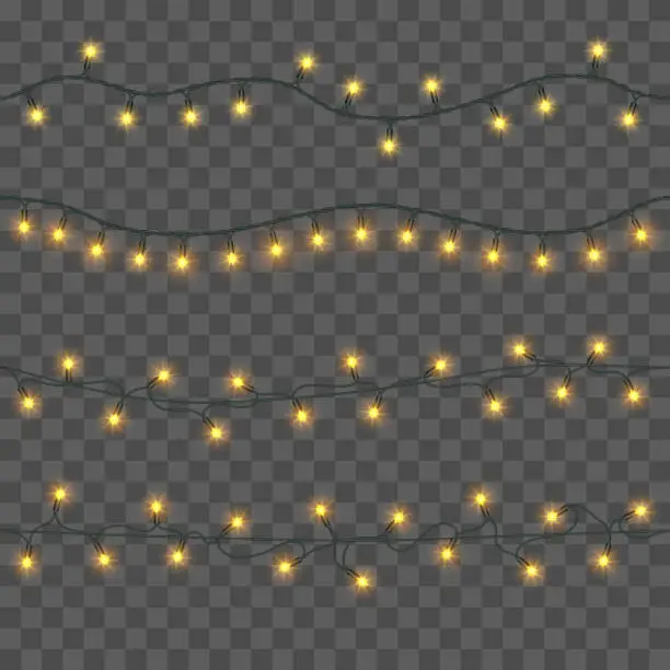 Vector illustration of Electric garland