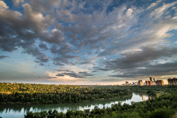istock Golden Hour over the River Valley 1066652694