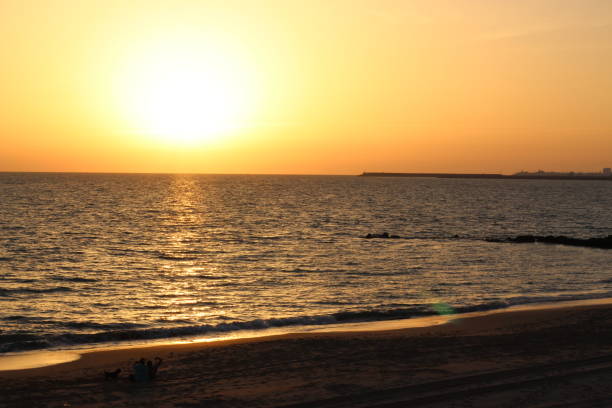 istock Idilic view of a beach during sunset 1066662536