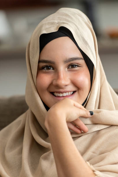 istock Smiling young muslim woman looking at the camera 1066664876