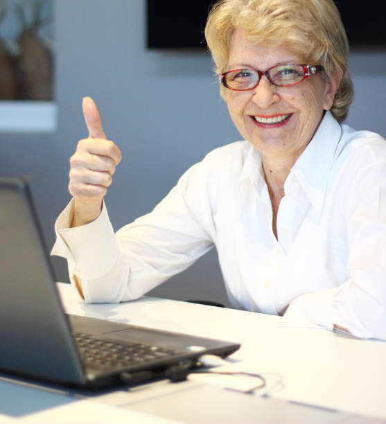 istock Happy businesswoman 1066665466
