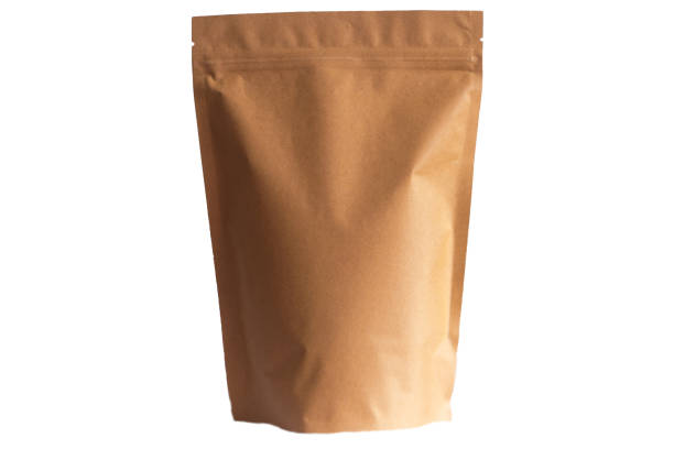 istock kraft paper doypack pouch with zipper on white background 1066665568