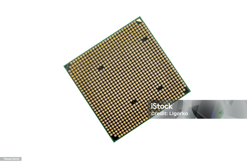 Processor Top View Computer Processor On White Background Top View Stock Photo - Download ...