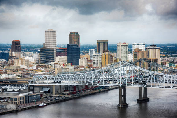 istock Downtown New Orleans Skyline Aerial 1066677350