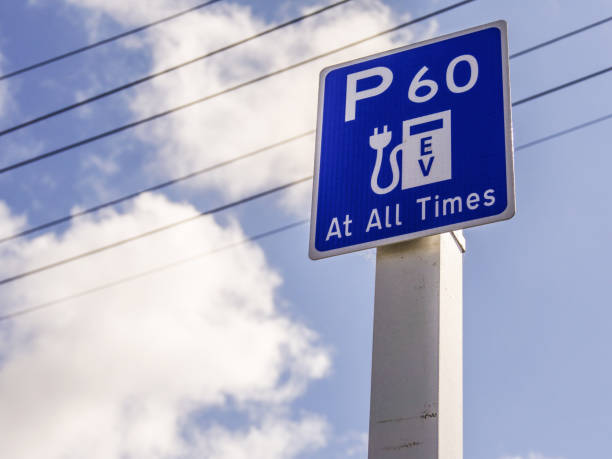 istock Parking sign for electric vehicle 1066688978