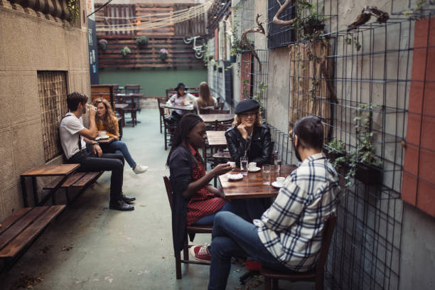 istock Friends relaxing in pub 1066695104