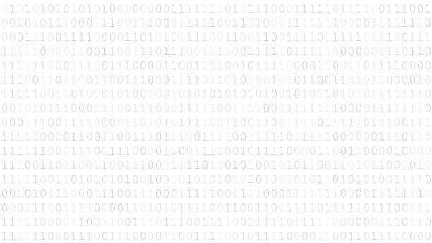 Background of zeros and ones Background of zeros and ones in white and gray colors binary code stock illustrations
