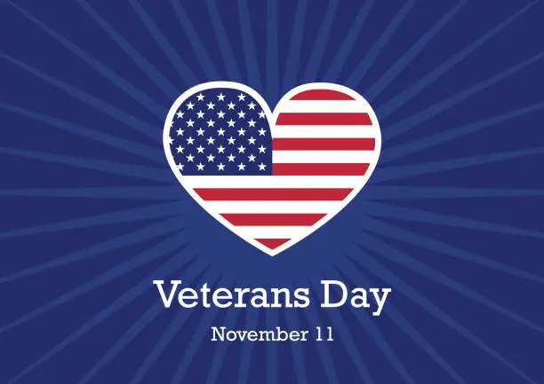 Vector illustration of Veterans Day vector