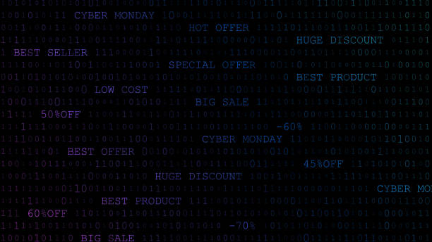 istock Cyber Monday background of zeros and ones 1066705460
