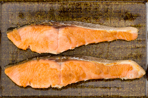 Japanese Style Grilled Salmon Stock Photo - Download Image Now - Fillet
