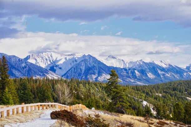 istock hiking trail on Tunnel Mountain 1066717482