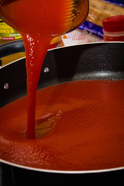 istock Pouring Sauce Into Saucepan 1066724534