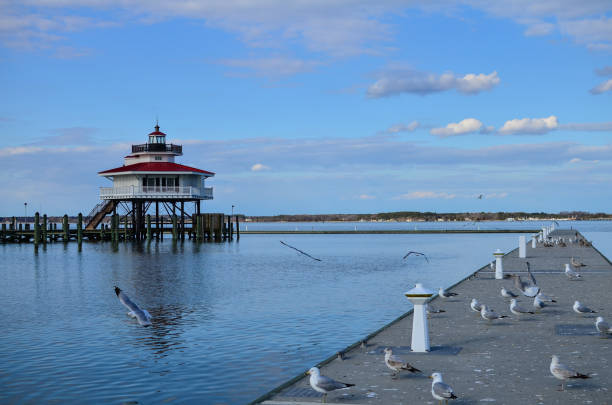 istock Choptank River Lighthouse in Cambridge Maryland 1066734452