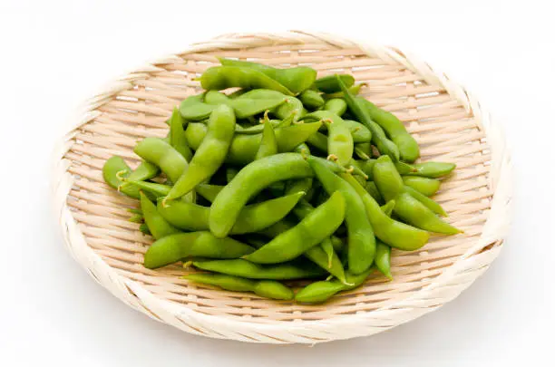 Edamame - Japanese food,boiled green soybeans