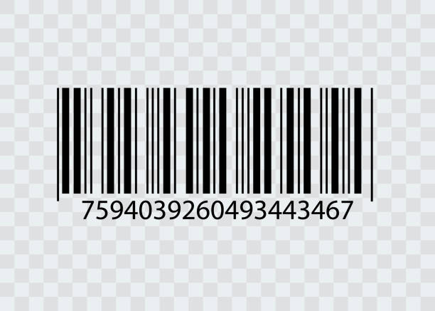 stockillustraties, clipart, cartoons en iconen met barcode geïsoleerd op transparante achtergrond. vector-pictogram - streepjescode